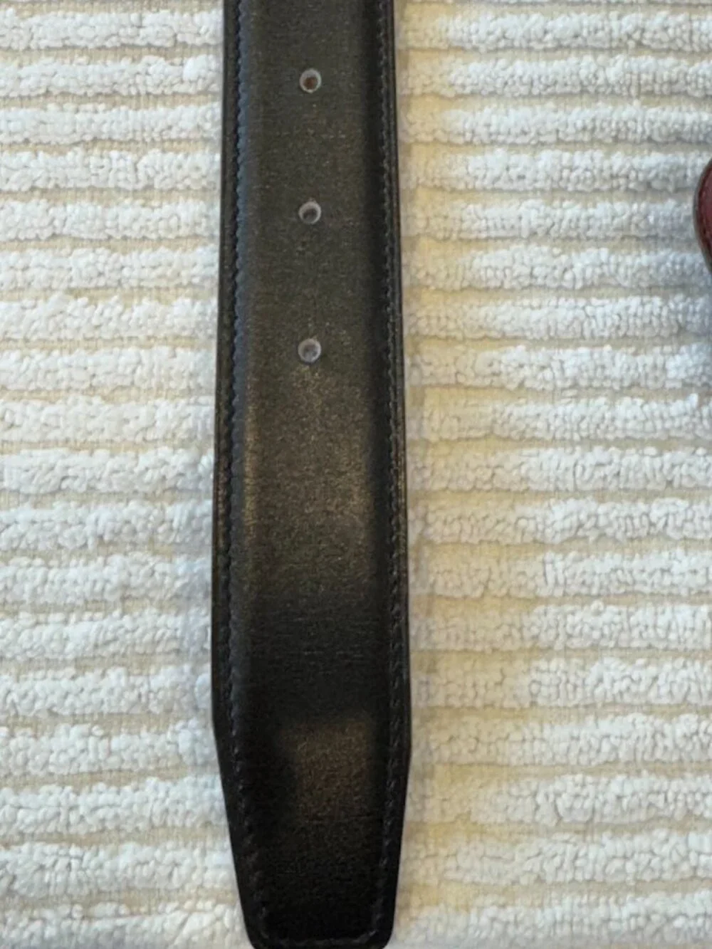 Hermes Men's H Belt - 85cm Black Box Calf / Gold Courcheval (most desirable)